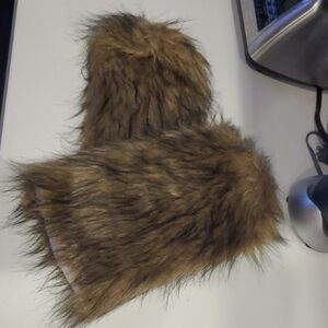 Faux Fur Boot Covers One Size